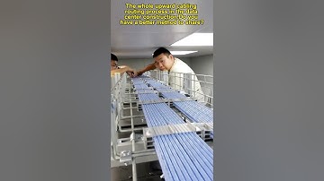 The whole upward cable routing process in the cabling data center construction.