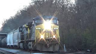 YN2 Duo Returns! CSX 501 and 551 Lead Manifest Q580 on 11/27/19