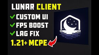 Lunar Client Texture Pack for MCPE 1.21+ 🔥 | Optimizing FPS