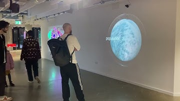 Blue Marble - Interactive AV installation, generative composition with Posenet and Max MSP