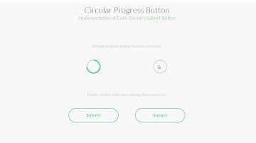 Parallax tutorial, Circular Progress Button and 3D Folding Effect