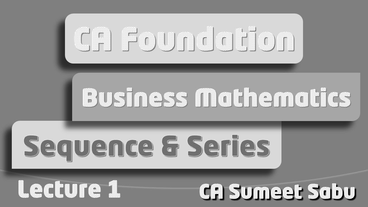 9 1 Arithmetic Progression - YouTube