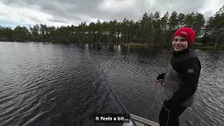 9 Year Old Boy Testing Fly Fishing for a Big Rainbow On Fly Fishing