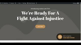 Create a Law Firm and Lawyer Firm Website Using Elementor