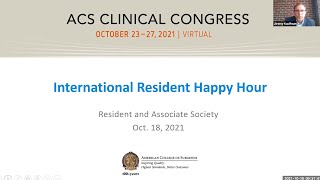 RAS-ACS International Happy Hour—Pre-Clinical Congress 2021