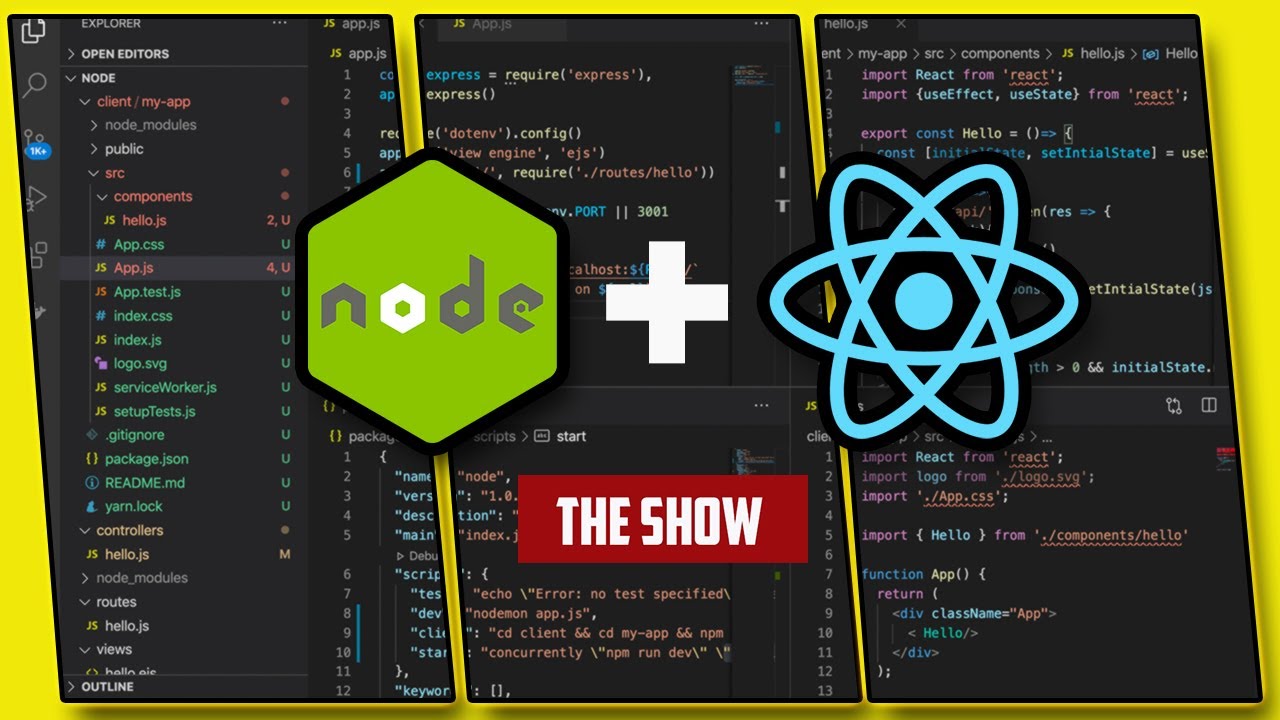 nodejs reactjs