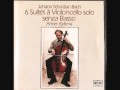 Anner Bylsma; Bach Cello Suite 5, Prelude