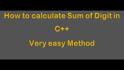 How to find Sum of Digits in C++ using while loop || FAST NU CFD