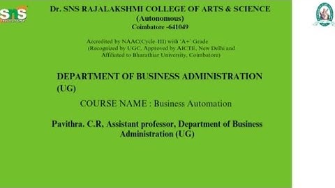 Ms. Pavithra. C.R, Assistant Professor|BBA|Case Study|SNS Institutions