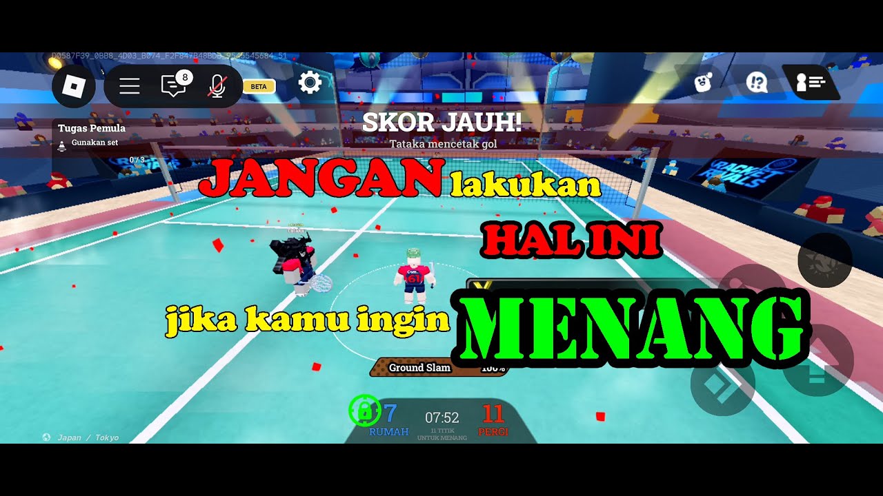 Badminton Racket Rivals cara menang di raksasa raket badminton racket rivals roblox - YouTube