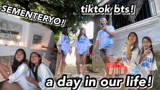 EP 3: A DAY IN OUR LIFE! (Pumunta sa SEMENTERYO + TIKTOK BTS) | Grae and Chloe