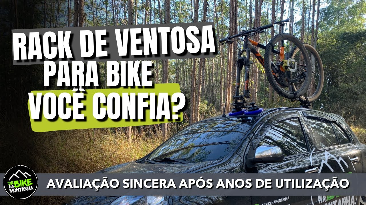 RACK DE VENTOSA PARA TRANSPORTAR BIKE É CONFIÁVEL? leva bike 3HM