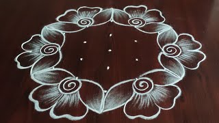 2 simple and easy latest daily kolams (5×3) dot's.... easy rangoli