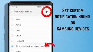 How to Set Custom Notification Sound on Samsung Devices | Galaxy M21/ M31, Galaxy A31/ A51, S10/ S20 screenshot 1