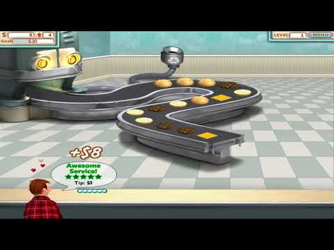 Burger Shop (Story Mode) Walkthrough - Level #1 - Burger School