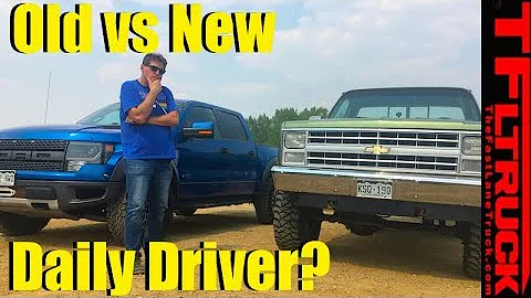 Ford Raptor vs Chevy K10: What's It Like To Daily Drive a Classic Truck?