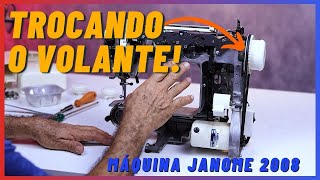 COMO DESMONTAR E TROCAR A POLIA DA MÁQUINA DOMÉSTICA JANOME 2008!