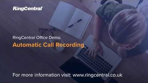 Automatic Call Recording | RingCentral Office Demo