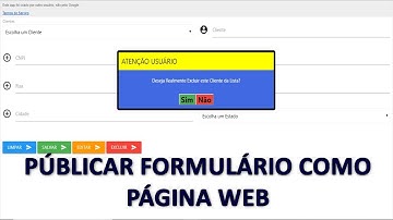 Planilhas Google - Publicar Formulário Cadastro de Clientes como Aplicativo Web - Aula 56