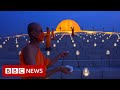 Buddha Day celebrated in-person for first time since Covid  - BBC News