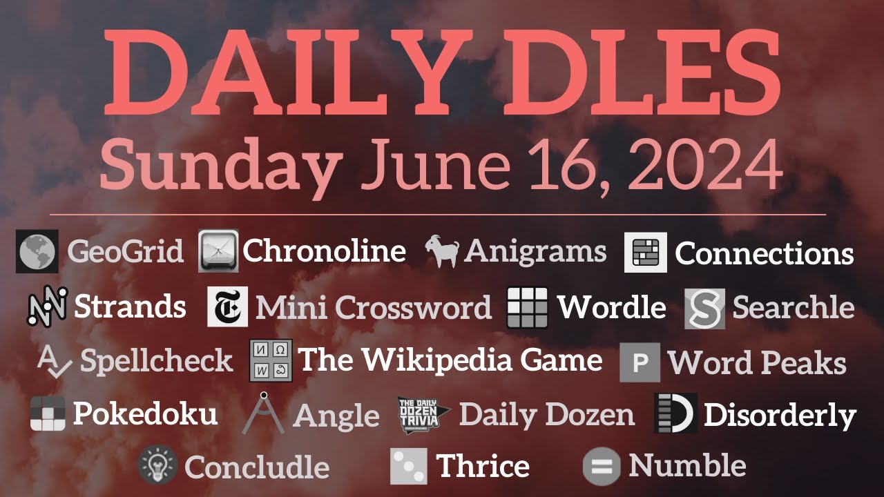 I played 18 daily games in one sitting (Daily Dles) - YouTube