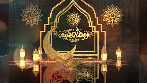 Ramadan kareem greeting .. 3D intro , opener (after effects project ,  link in the description )