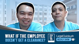 Can the employee get their final pay without getting a clearance?
