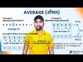 Average (औसत) Maths Short Trick in Hindi #5