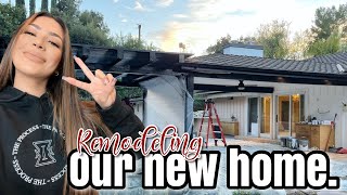 WE STARTED REMODELING OUR NEW HOME!!