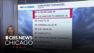 National Weather Service confirm 4 more tornadoes, 9 so far for Chicago area