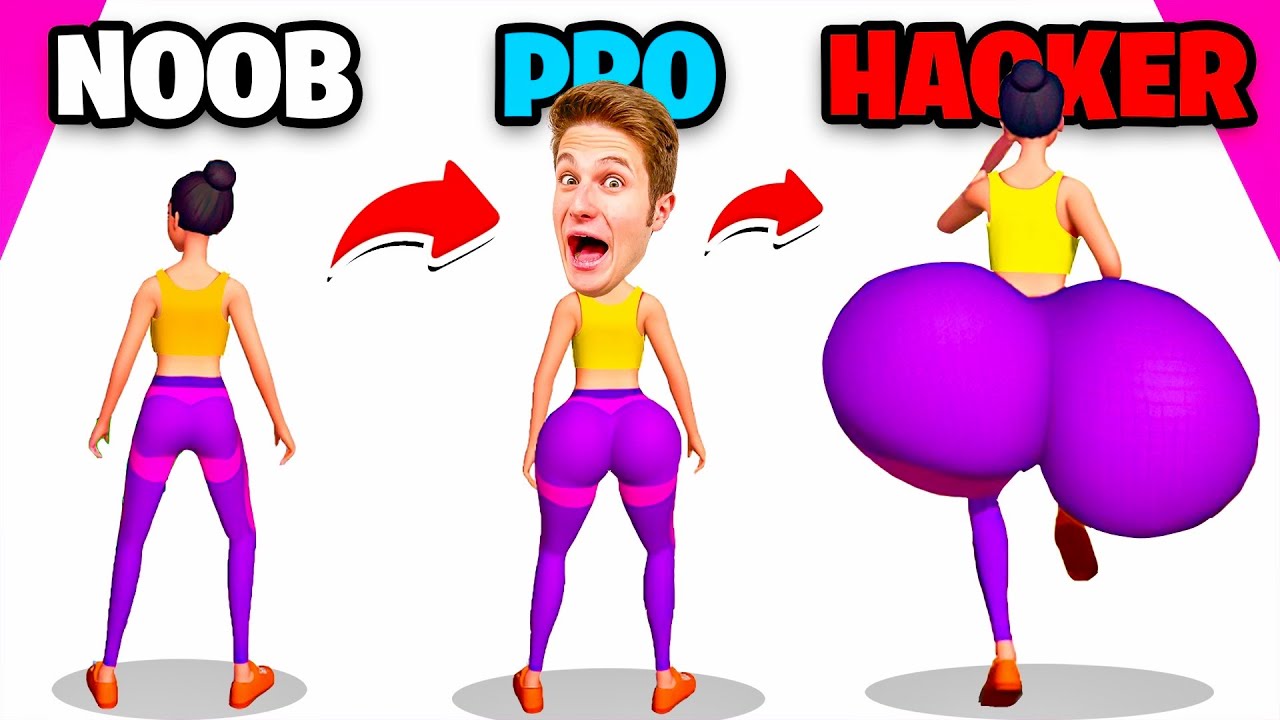 Noob Vs Pro Vs Hacker Su Twerk Run 3d Sedere Gigante Youtube