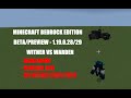 Minecraft bedrock wither vs warden  hard difficulty  barrier cage  no wither skeleton