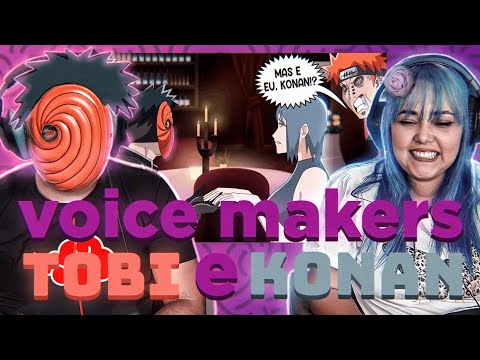 O ENCONTRO DO TOBI E KONAN (ANIMAÇÃO/PARÓDIA) (Voice Makers) - REACT