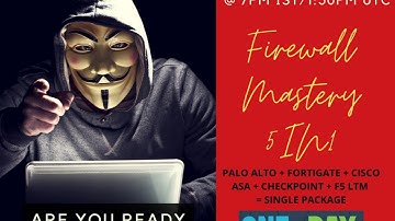 Demo_2 || [Course Announcement] #FIREWALL MASTERY 5-IN-1 || Admission Started