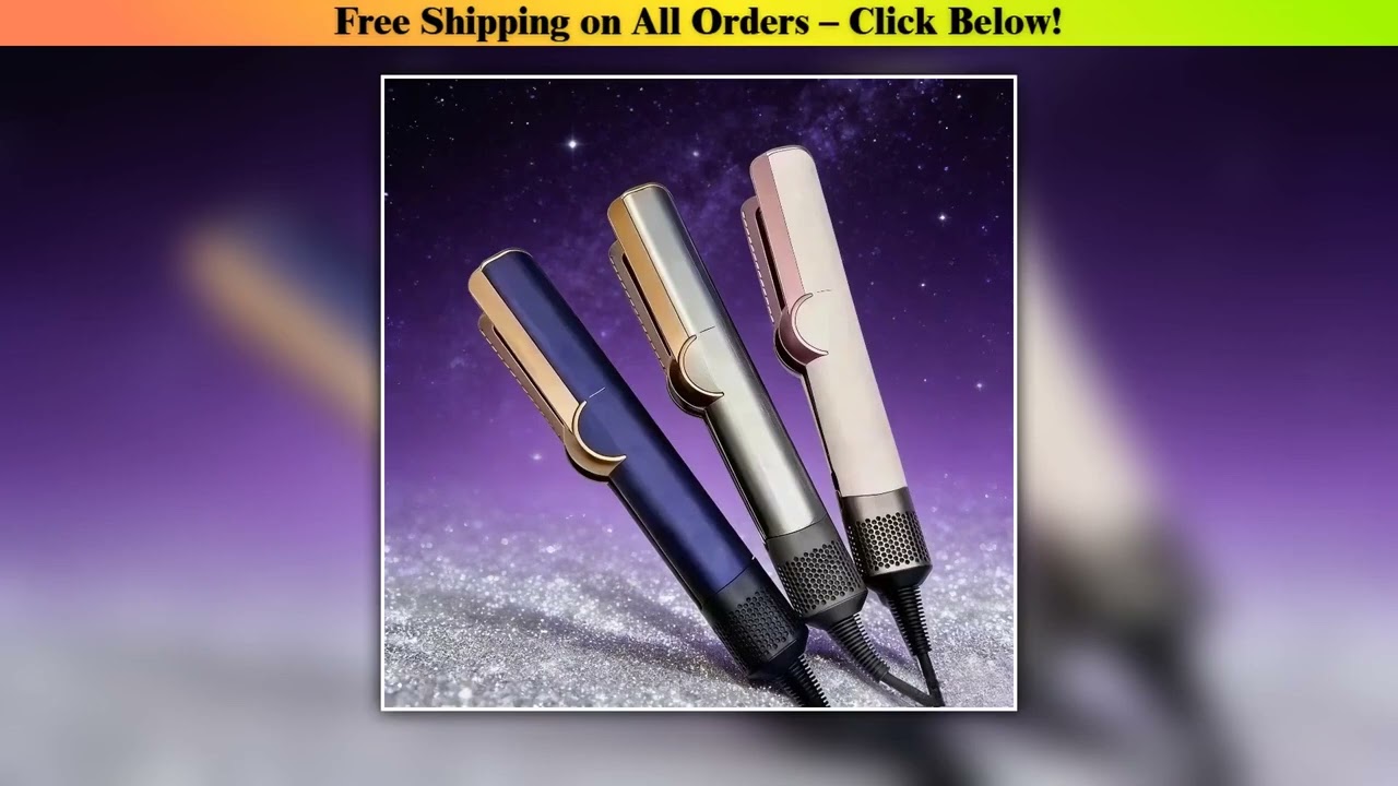 2 IN 1 Professional Hair Straightener & Hair Dryer Heat-Up Hair Flat Iron, Negative Ion Iron