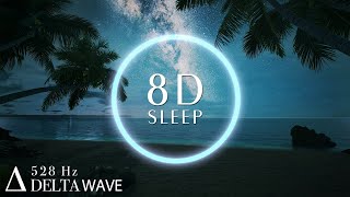 8D Sleep Music for Lucid Dreaming - Sleep Hypnosis Music with Beach Sound