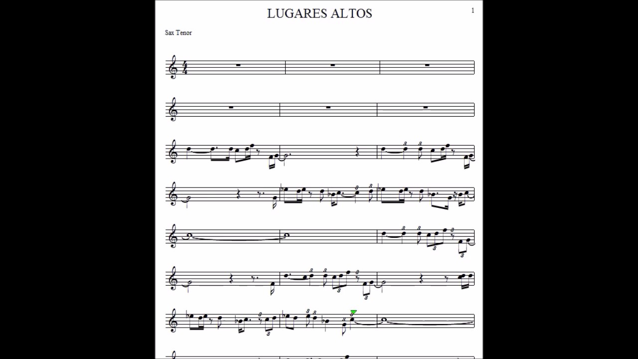 Lugares Altos Sax Tenor YouTube