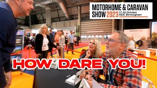 OFFENDED: Vic Reeves at the Motorhome and Caravan Show