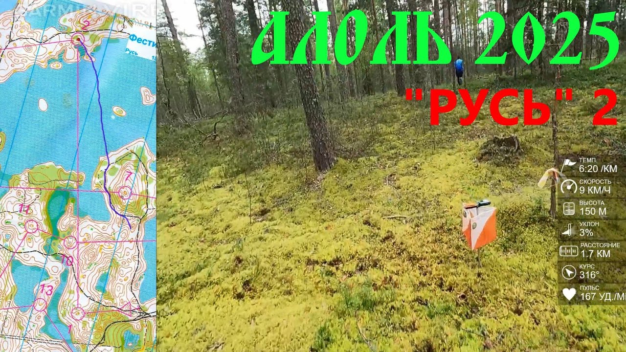Спортивное ориентирование (headcam orienteering) - Фестиваль Алоль 2025, Русь, день 2 - 19.07.2025
