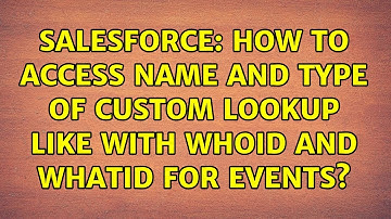 Salesforce: How to access name and type of custom lookup like with WhoId and WhatId for events?