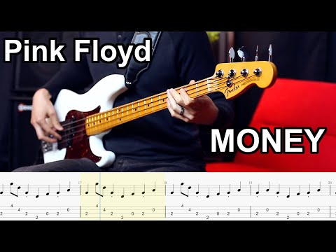 Pink Floyd - Money // BASS COVER + Play-Along Tabs