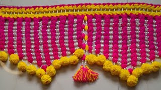 Toran get Parda jalar Toran   door Toran crochet Toran new Design woolen Toran 