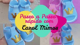 DIY MINI SANDÁLIA DE BEBÊ CHAVEIRO EM EVA