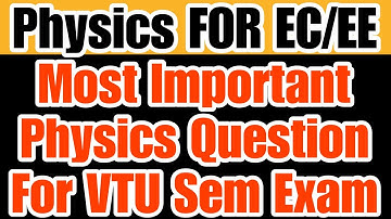 VTU Physics Most Important Questions For ECE EEE |  Infogoal