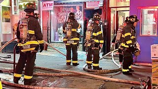 FDNY BOX 1308~FDNY OPERATING AT 10-75 ALL HANDS FIRE IN SHAFT BETWEEN 2 TENEMENTS ON COLUMBUS AVENUE