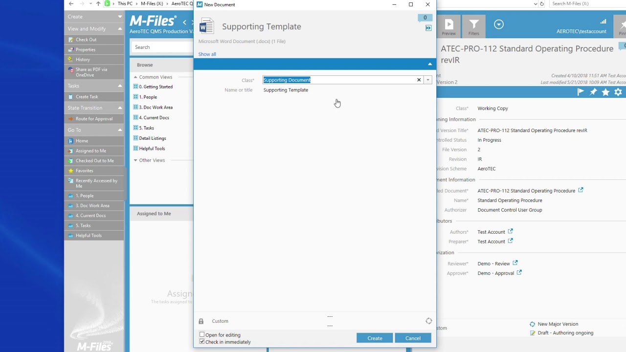 M-Files 2018 - Document Release