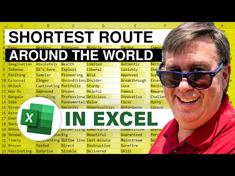 Excel Shortest Route To 148 Locations Around The Supernatural World Using Excel - Episode 2637 - MrExcel Video on YouTube
