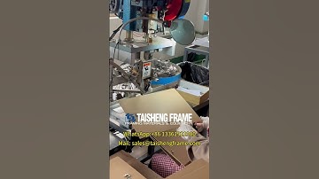 TS-J44 spring 45-57pcs/min , automatic picture frame production line,MDF frame backs making machine