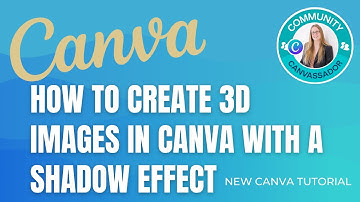 How to create 3D images in Canva with a Shadow #canva #createoncanva #canvassador
