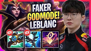 FAKER LITERALLY GOD MODE WITH LEBLANC!  T1 Faker Plays Leblanc MID vs Sylas! | Season 2024